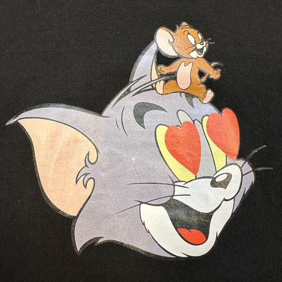 KITH x Tom & Jerry Black Cotton Tee Size XL - Picture 5 of 7